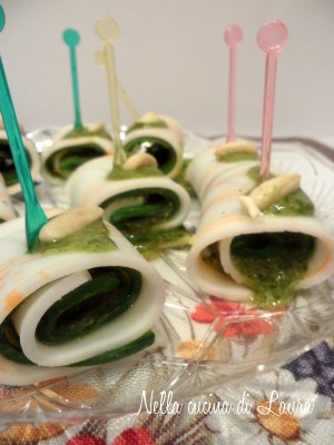 GIRANDOLE DI ZUCCHINI E MENTA AL SAPORE DI GRANCHIO