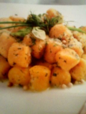 Gnocchi di zucca con burro aromatizzato