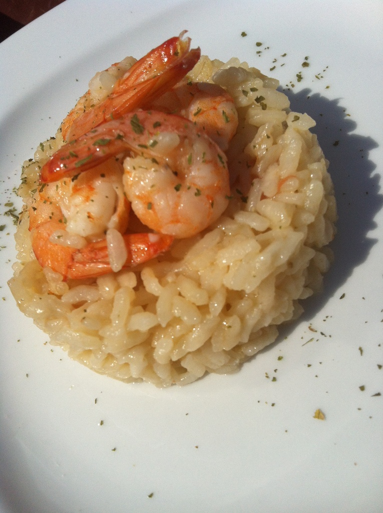 Risotto con code di gamberi