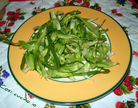 Puntarelle crude e cotte