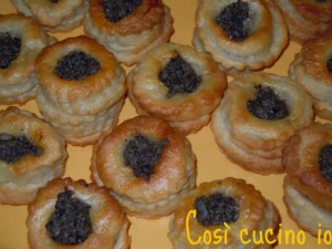 Vol au vent con salsa di tartufo