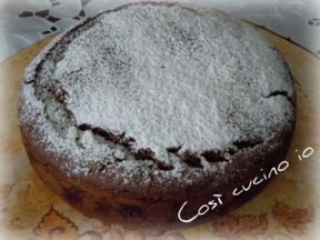 Torta al cacao con cuore di cocco