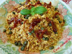 Cuscus al pesto di mandorle e pomodori secchi