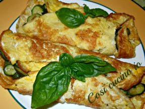 Omelette zucchine e pecorino romano