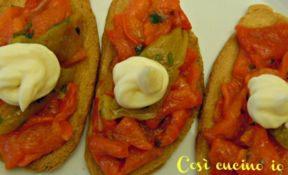 Crostini ai peperoni