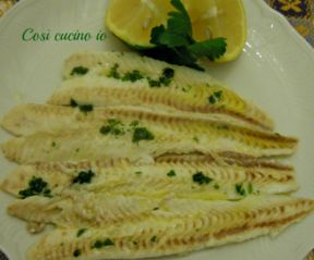 Filetti di sogliola al vapore