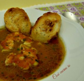 Zuppetta di asià, ricetta primi piatti di pesce