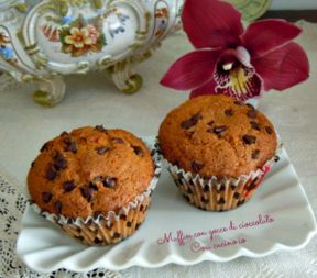 Muffin con gocce di cioccolato
