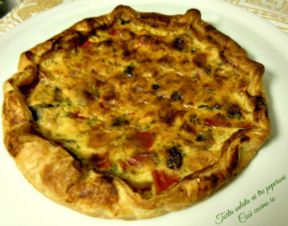 Torta salata ai tre peperoni