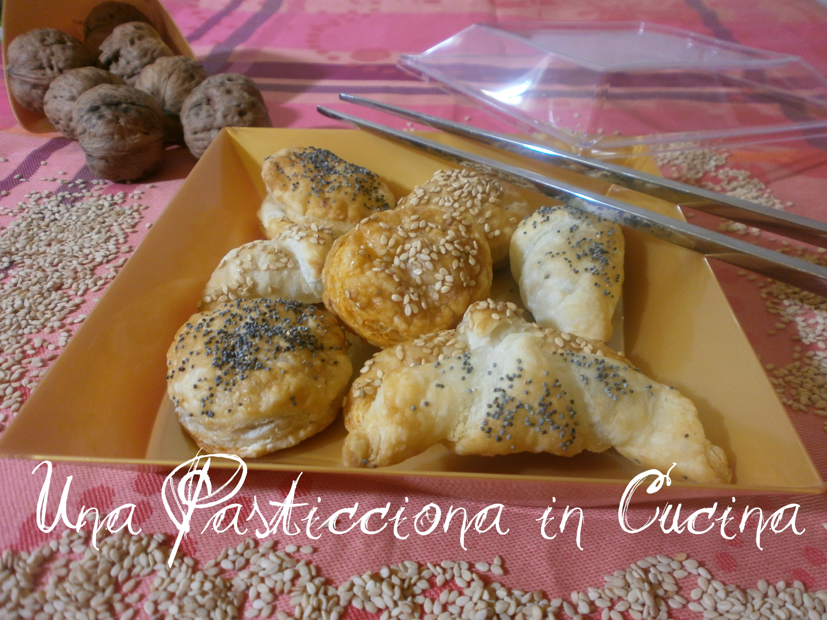 Mini Sfere e Croissants Salati da Aperitivo
