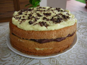 Torta al rum e crema