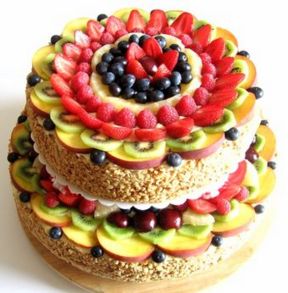Torta margherita alla frutta