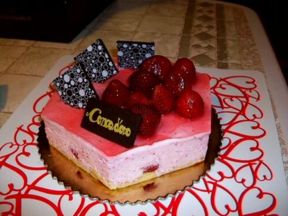 Torta semifreddo alla fragola