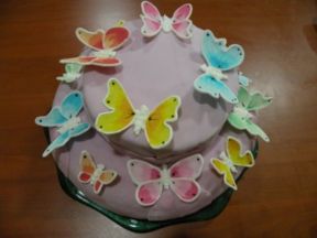 Torta:volo di farfalle