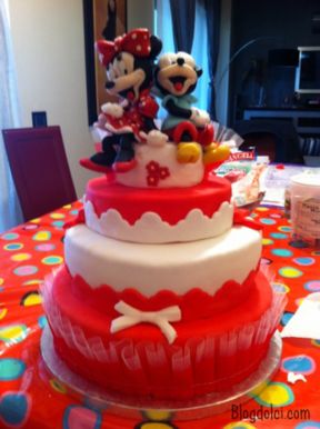 Torta trofeo con Minnie
