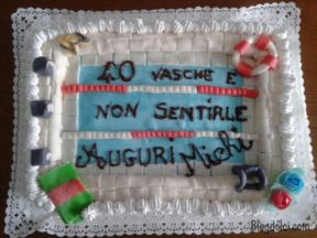Torta di compleanno:la piscina