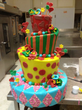 Torta coloratissima e bellissime