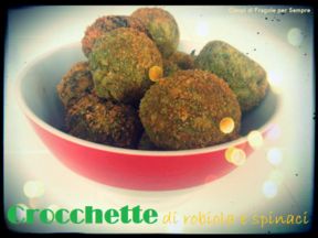 Crocchette di robiola e spinaci