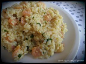 Risotto all’arancia e gamberetti