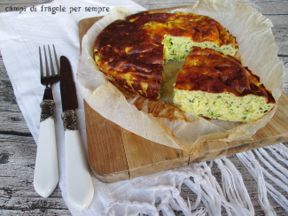 Frittata di ricotta e zucchine al forno
