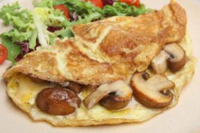 Omelette ai funghi e formaggio