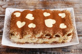 Tiramisù al cioccolato fondente per San Valentino