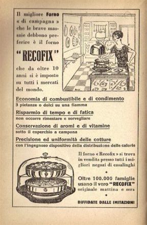 Riso e rape e la Réclame 1935 – Petronilla