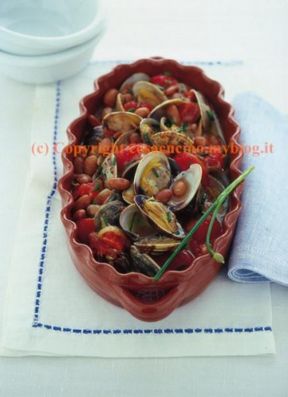 Zuppa di borlotti freschi e vongole