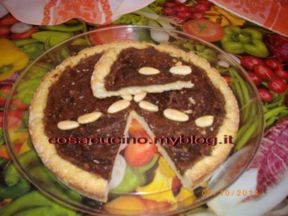 Crostata al cioccolato mandorlato