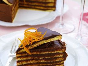 Torta al cioccolato e arancia , bellissima e facile facile.