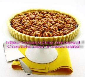 La mia ricetta della crostata noci e cioccolato