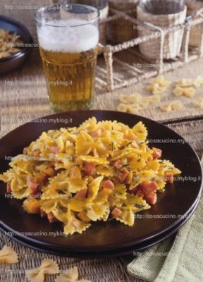 Farfalle affumicate alla zucca