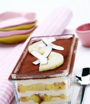 Tiramisù all'ananas e cocco