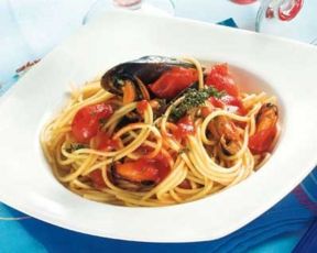 Spaghetti di mare al cartoccio