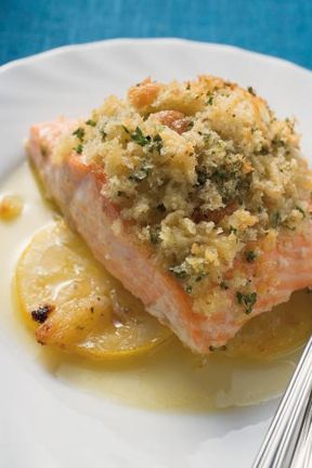 Trancio di salmone gratinato al forno