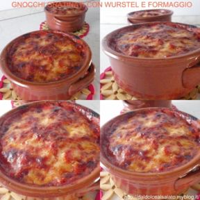 GNOCCHI GRATINATI CON WURSTEL E FORMAGGIO