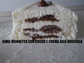 SIMIL VIENNETTA CON COCCO E CREMA ALLE NOCCIOLE
