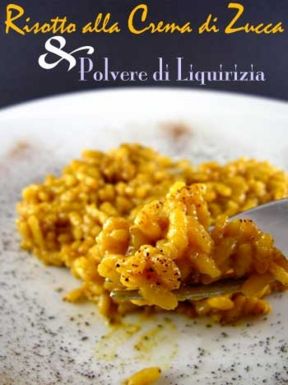 Risotto alla Crema di Zucca & Polvere di Liquirizia