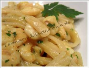 SCIALATIELLI AL LIMONE CON GAMBERETTI ALLA CURCUMA