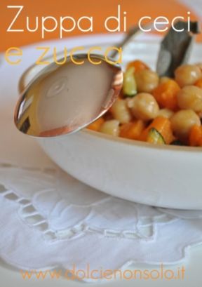 Zuppa di zucca e ceci