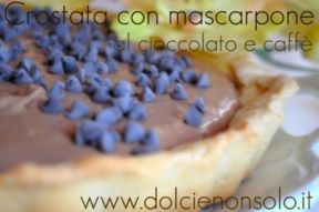 Crostata con mascarpone al cioccolato e caffè