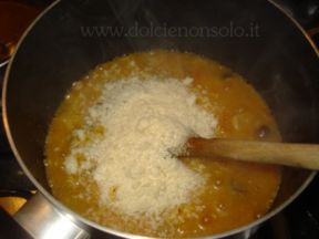 Risotto con zucca e funghi