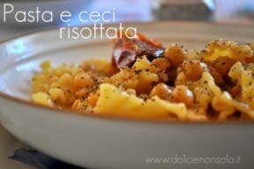 Pasta e ceci risottata