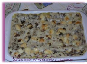 Pasticcio di radicchio e scamorza