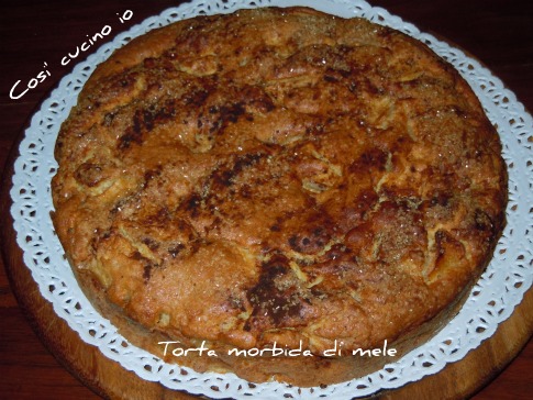 Torta morbida di mele