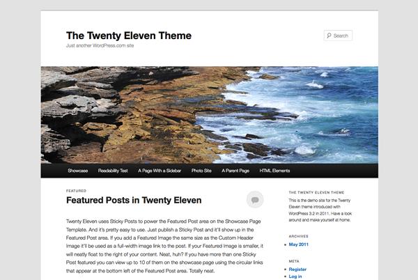 New Theme: Twenty Eleven