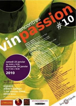 Vin passion il 23 e 24 gennaio a Bron (Lyon): vignerons di Francia e d’Italia a confronto
