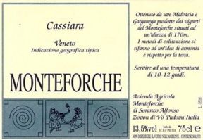 Cassiara Bianco Veneto Igt 2008 Monteforche