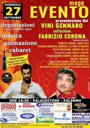 Mega eventi da non perdere: tutti alla presentazione dei Vini Gennaro Collection Fabrizio Corona!