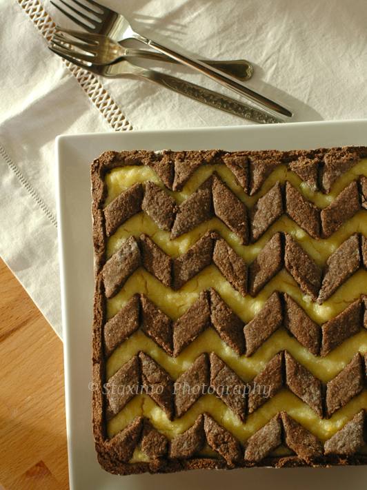 Crostata al Cacao con Semolino e Ricotta